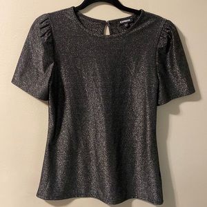 Express sparkly black shirt in medium